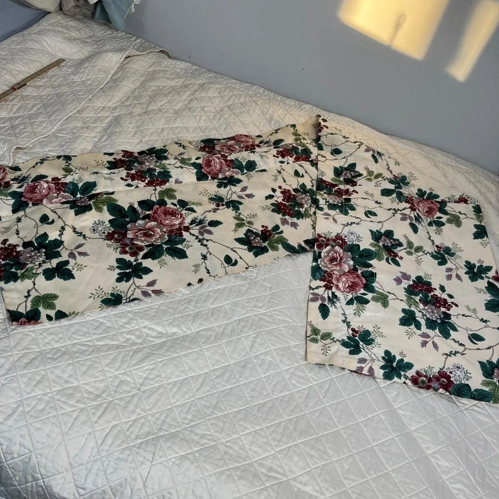 Waverly Valance Pleasant Valley Floral Rod Pocket Valance (1) Custom Made72